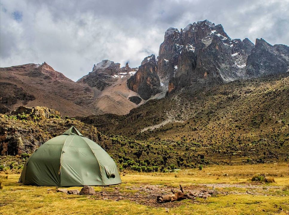 Camping on Mount Kenya National Park 